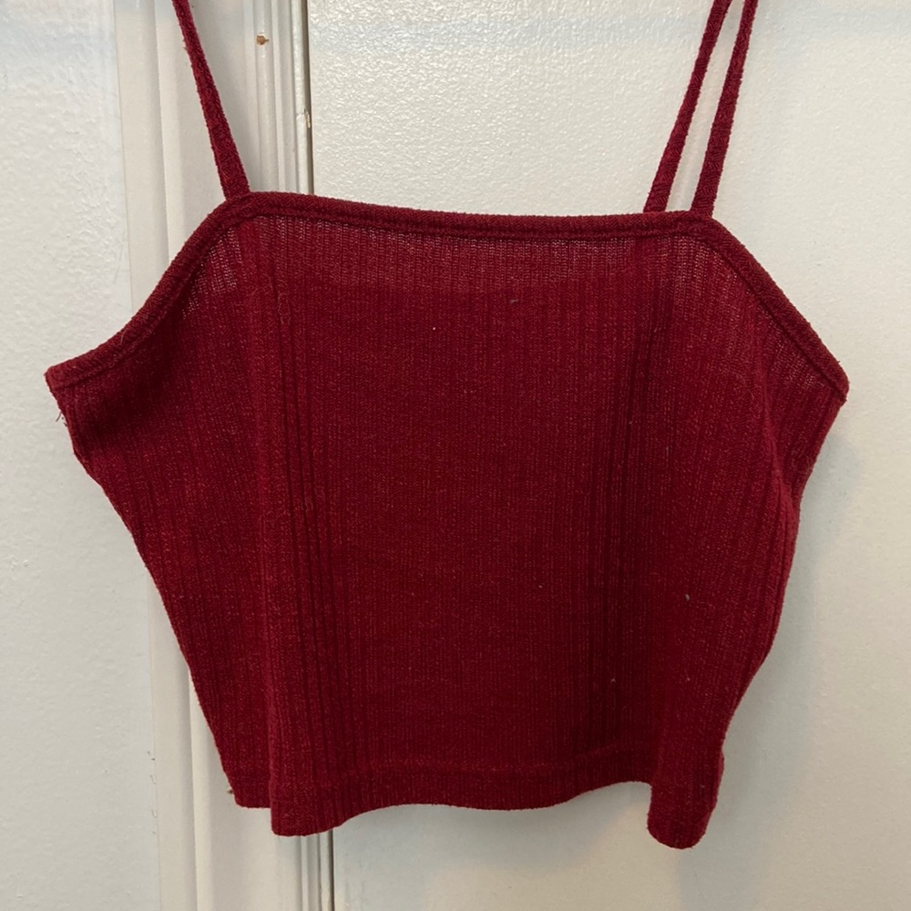 Red tank top